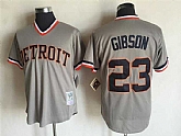 Detroit Tigers #23 Kirk Gibson Gray Mitchell And Ness Throwback Pullover Stitched Jersey,baseball caps,new era cap wholesale,wholesale hats